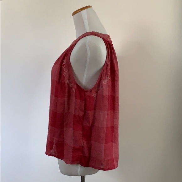 Listicle red embroidered blouse size small‎ - Picture 3 of 4